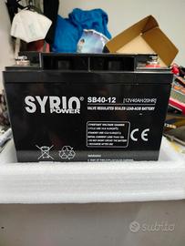 batteria agm gel syrio 40ah