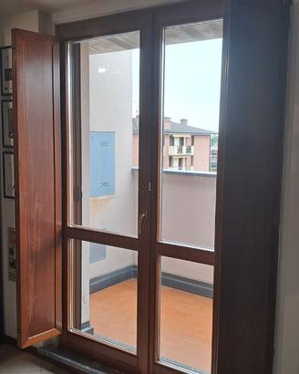 Ante oscuranti in legno per infisso porta finestra