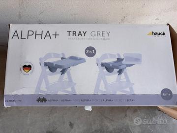 Hauck Alpha+ Tray 2 in 1 Grey – vassoio seggiolone