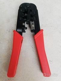 PINZA CRIMPATRICE PROFESSIONALE PLUG  RJ 6- 8 POLI