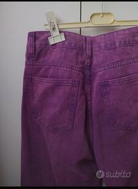Jeans palazzo viola/lilla  42
