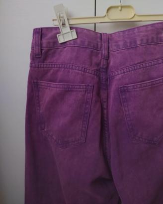 Jeans palazzo viola/lilla  42
