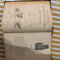 Libro antico 1889 la vita greci e romani vol. 2