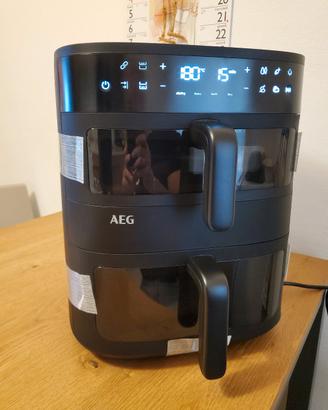 Friggitrice ad aria nuova aeg 8000 dual 11 litri