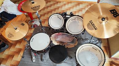 Batteria X-Drum +  piatti Sabian