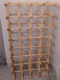 Porta bottiglia in pino