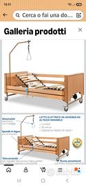 letto elettrico tipo sanitario 