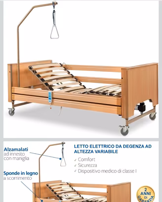 letto elettrico tipo sanitario 