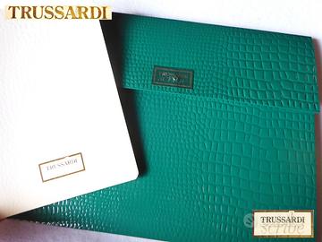 TRUSSARDI VINTAGE 1987 Cartella Lettere + Quaderno