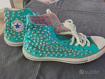 Converse all star shop alte verde acqua