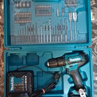 Trapano avitatore Makita con accesorii