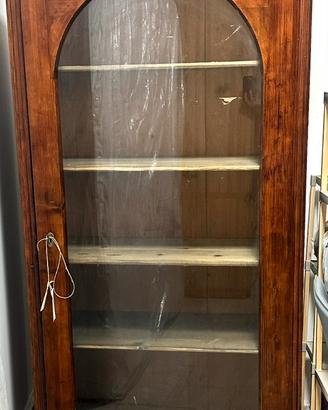 Vetrinetta in legno massello con anta vetrata