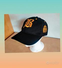 cappello Sportivo Nero Baseball con ricam