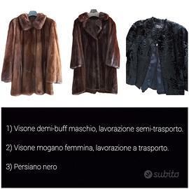 Pellicce di visone e persiano nero (anche singole)