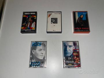 VASCO ROSSI 5 MUSICASSETTE ORIGINALI VINTAGE