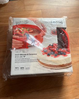 Lékué - Stampo Tondo Apribile e Piatto in Ceramica