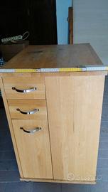 CARRELLO CUCINA CON RUOTE