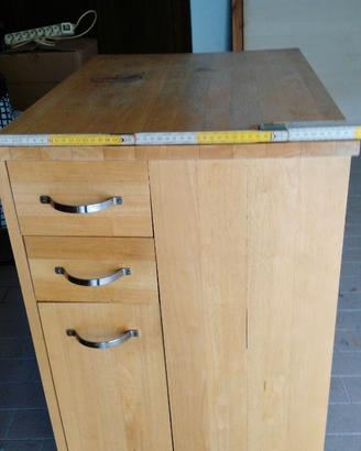 CARRELLO CUCINA CON RUOTE