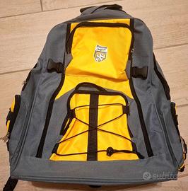 Zaino trolley grigio giallo con ruote