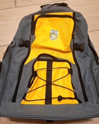 Zaino trolley grigio giallo con ruote