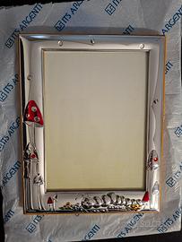 cornice argento per bambini 