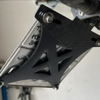 Supporto targa moto portatarga corto 158x158 mm