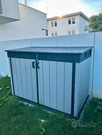 Baule porta attrezzi biciclette bidoni Keter