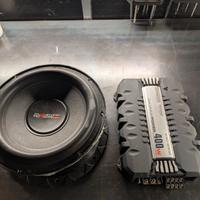 amplificatore Kenwood 400w   subwoofer doppia bob