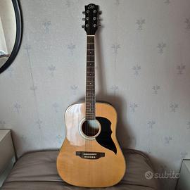 Chitarra acustica e custodia, prezzo ribassato