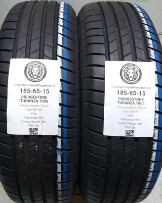 2 GOMME 185 65 15 BRIDGESTONE A75227