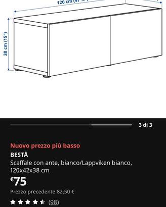 Modulo besta ikea come in foto