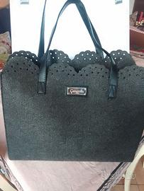 Borsa Camomilla in panno grigia