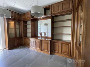 Zona giorno/studio Nuova Serenissima in ciliegio