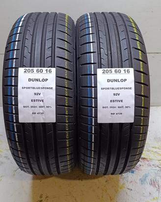 2 GOMME 205 60 16 DUNLOP 2024 RIF4729
