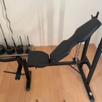 panche multifunzione, bilancieri + pesi x home gym