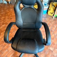 Sedia ufficio/Gaming Ergonomica comda e regolabile