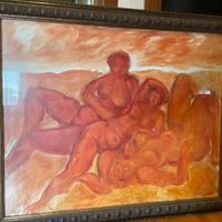 Quadro olio su tela Gaetani Miani