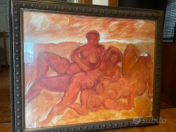 Quadro olio su tela Gaetani Miani