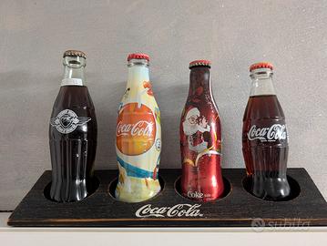 Set Coca-Cola 4 Bottiglie Limited Ed. + Espositore