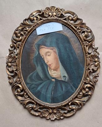 Antichi quadri ad olio con Madonna e Cristo