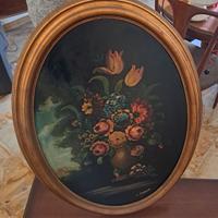 Quadro ovale d'epoca.