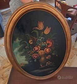 Quadro ovale d'epoca.