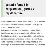 Panasonic Forno a vapore  combinato 5 in 1  DS59NB