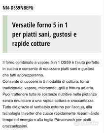 Panasonic Forno a vapore  combinato 5 in 1  DS59NB