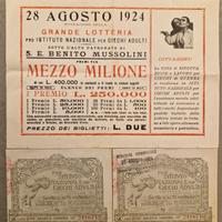 Grande Lotteria  Ciechi Adulti 1924 