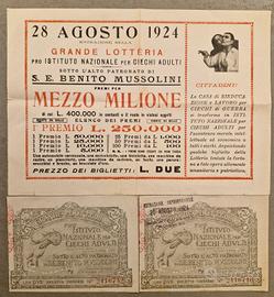 Grande Lotteria  Ciechi Adulti 1924 