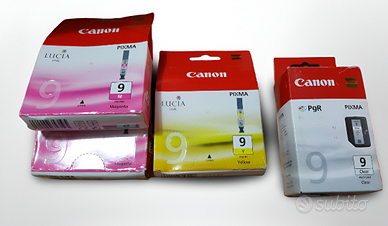 Canon PIXMA Lucia Ink 9 – 4 Cartucce Nuove