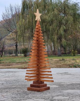 Albero di natale in legno di abete