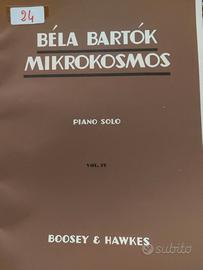 Libro pianoforte Mikrokosmos vol.4 Bela Bartok