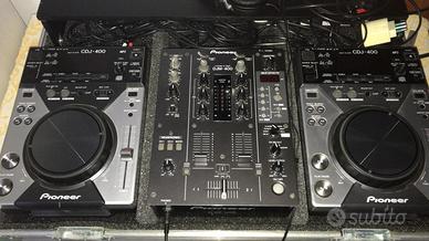 Console pionner  2 cdj 400 + mixer djm 400